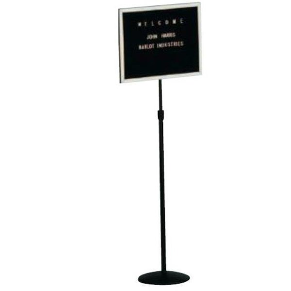 Aarco Aarco Products CMD1418 Single Pedestal Free Standing Changeable Letter Board with Acrylic Lift-Off Cover CMD1418